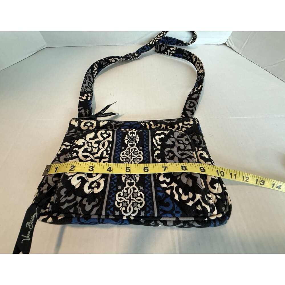 Vera Bradley Crossbody Canterberry Cobalt Quilted Cotton Fabric Bag - Picture 12 of 15